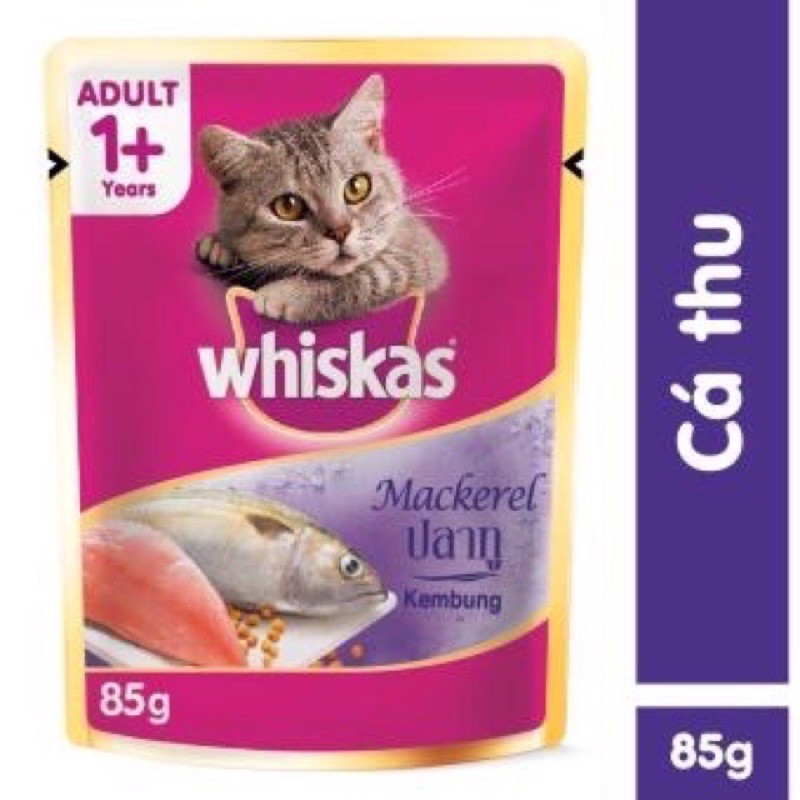 Sốt Whiskas Junior cho mèo vị cá ngừ 85g