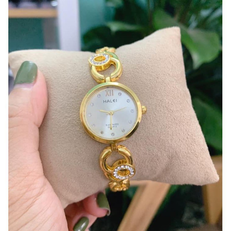 [Mã FAMAYFA2 giảm 10K đơn 50K] Đồng hồ nữ Halei LT 7049 dạng lắc tay xinh xắn cao cấp, dây hợp kim không rỉ | BigBuy360 - bigbuy360.vn