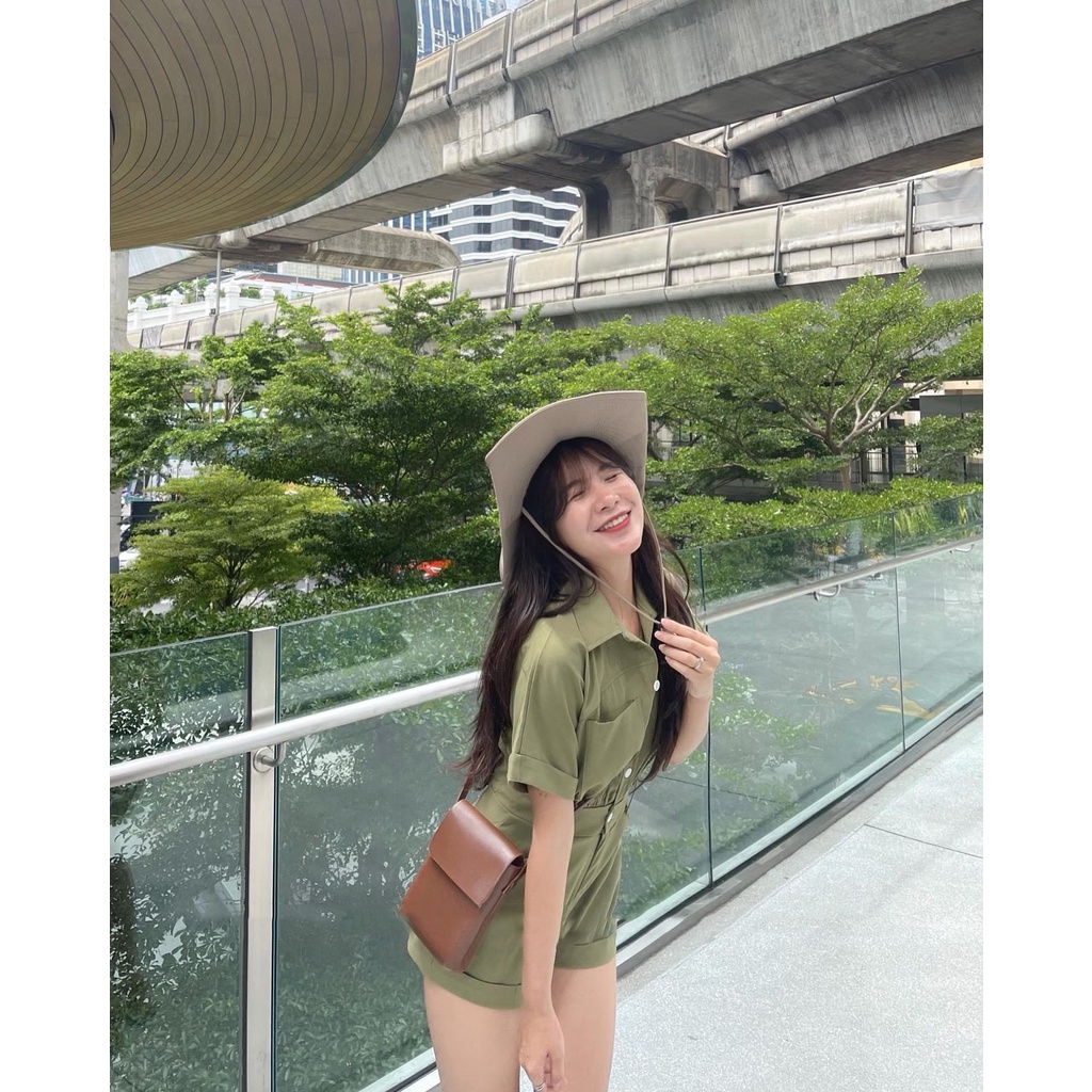 Đầm Sơ Mi Nữ Liền Quần Gập Gấu Kiểu Dáng Jump Cá Tính