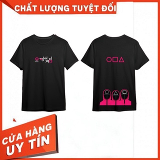 - Áo thun form rộng tay lỡ in hình SquidGame Unisex cao cấp