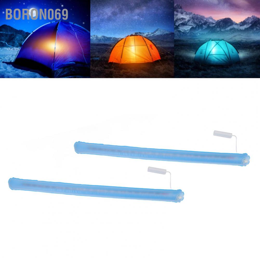 Boron069 Camping Glowing Stick Light Set Foldable Inflatable Handheld RGB White LED f