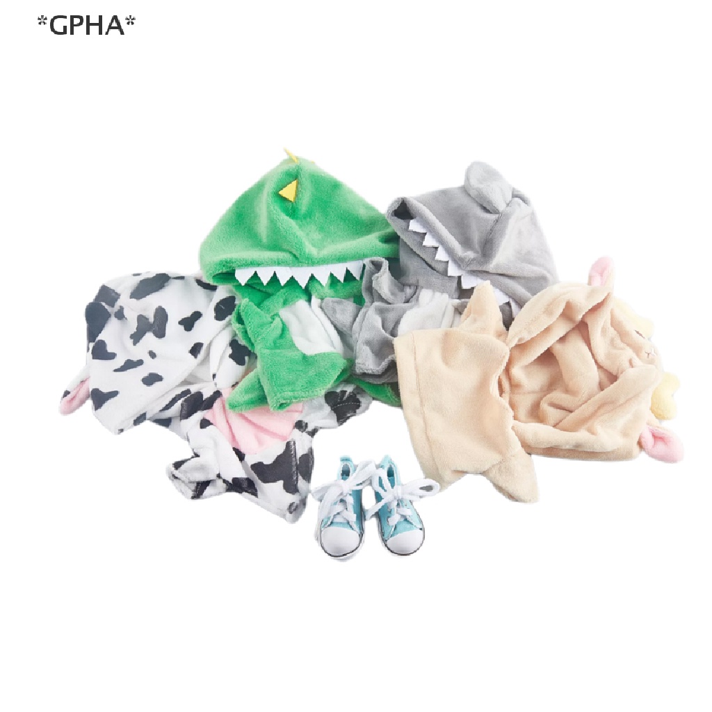 Bộ Đồ Ngủ Liền Thân Hình Khủng Long 20cm Dành Cho Búp Bê