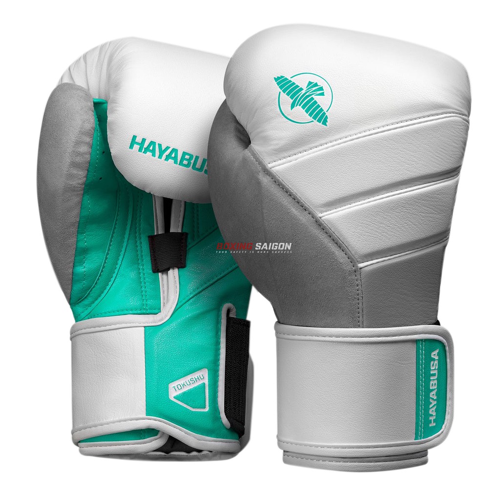 Găng tay Boxing Hayabusa T3 - White/Teal