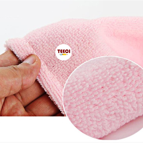 Khăn Lau Đầu Gội Đầu Giữ Tóc Sợi Siêu Thấm Trùm Đầu Trơn Con Thỏ Tiện Lợi U173