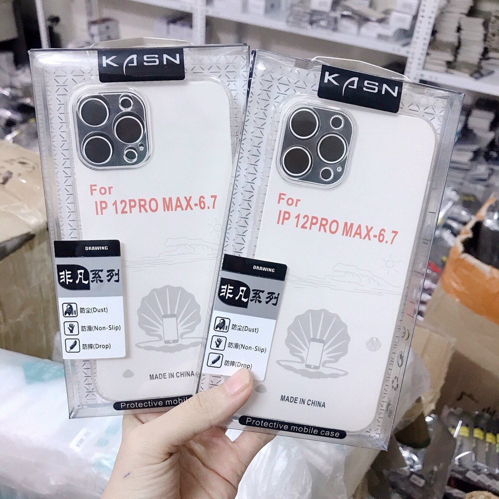 Ốp Dẻo Trong Xịn Kasn Bảo Vệ Camera Cho Iphone 12 / ip 12 Pro max / 11 / ip 11 pro / iphone 11 pro max Hàng cao cấp | BigBuy360 - bigbuy360.vn