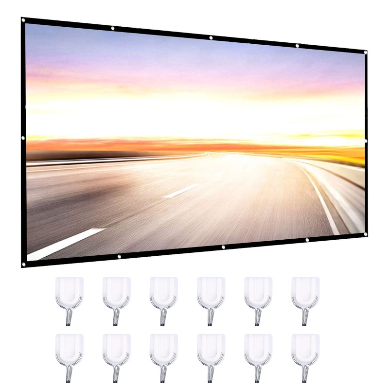 Màn Hình Máy Chiếu 150in 16: 9 Có Thể Gấp Gọn