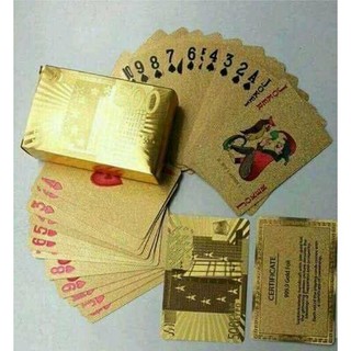 COMBO 2 BỘ BÀI MẠ VÀNG 24K