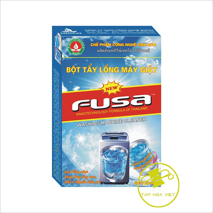 Bột tẩy lồng máy giặt Fusa, tẩy máy giặt 200 Gram