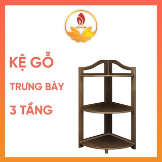 Hỏa Trầm Kệ Gỗ 3 Tầng Lắp Ghép Trưng Bày Phòng Khách, Phòng Ngủ, Văn Phòng
