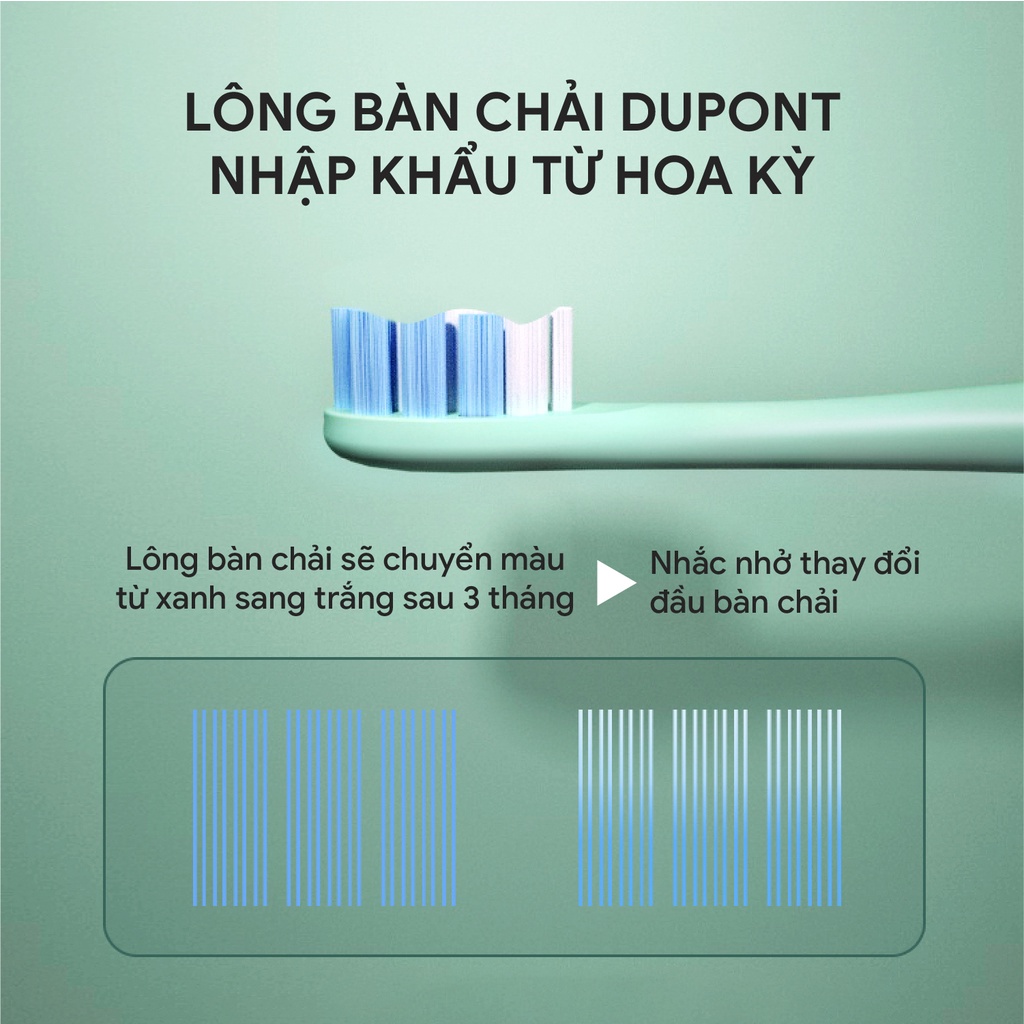 Bàn chải điện Fesson MJ K518 4 chế độ làm sạch 500mAh