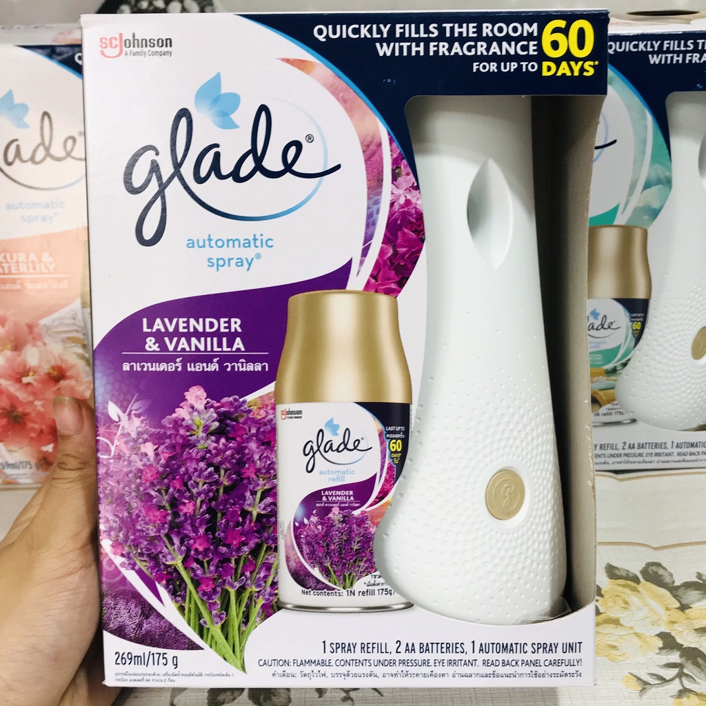 Máy xịt thơm phòng tự động Glade 3in1