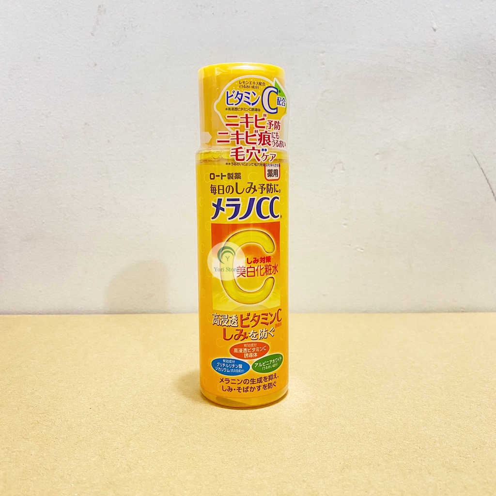 Nước hoa hồng CC Melano Rohto vitamin C Trắng da Nhật Bản 170ml