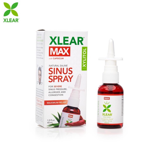 [HSD 03/2027] Xịt mũi Xlear Max viêm xoang, mũi dị ứng - 45ml