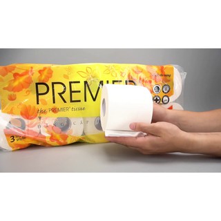 Giấy vệ sinh Premier - Deluxe 3 lớp x 10 cuộn/ lốc