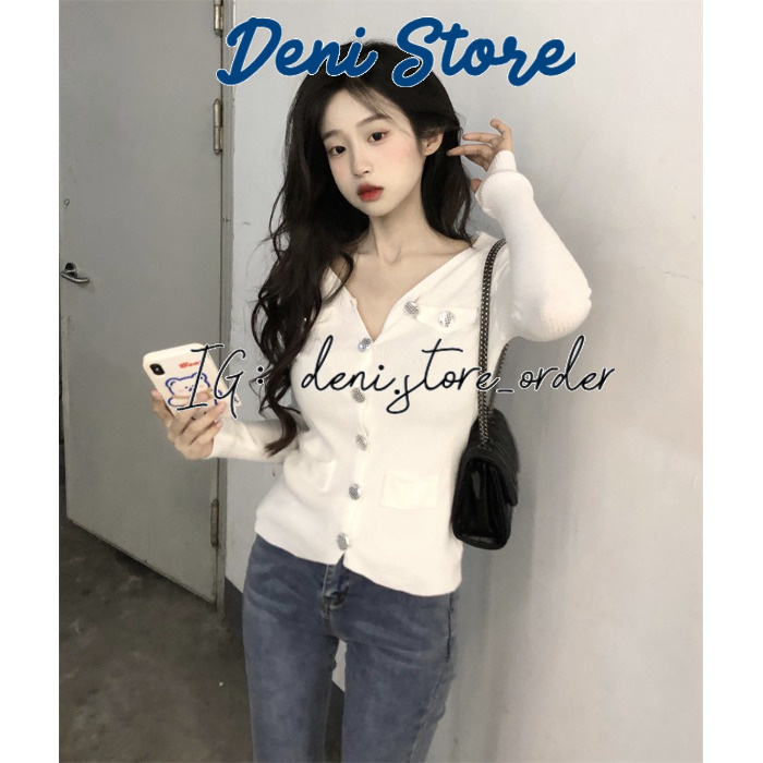 Áo len mỏng body dài tay 2 màu basic đen, trắng
