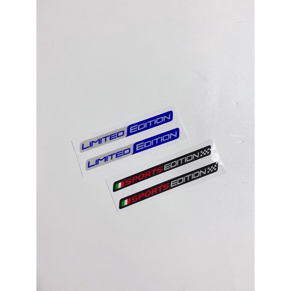 Cặp tem chữ nổi Limited sọc italia, carbon edition.. dán trang trí xe máy tem cao cấp chống thấm nước
