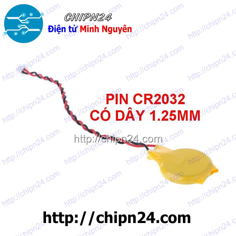 [1 VIÊN] Pin CR2032 có dây 1.25mm