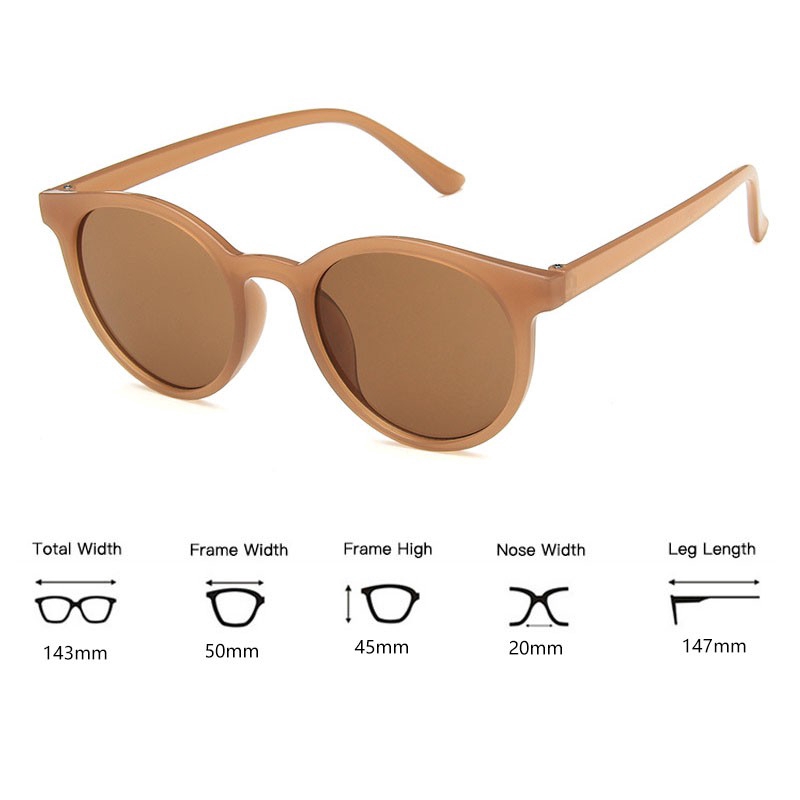 Kính mát gọng tròn phong cách Hàn Quốc cho nam nữ | BigBuy360 - bigbuy360.vn