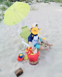 ( Hàng oder ) Ghế đi biển cho bé kèm dù ❤️