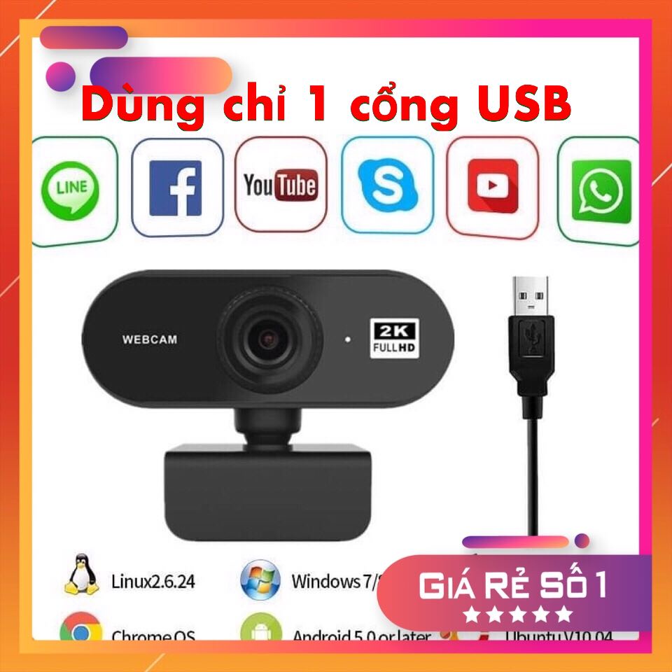 ( Tặng Lót Chuột Xịn )  WEBCAM MÁY TÍNH GIÁ TỐT [CÓ MICRO][1080 ] [720mp] [ Camera Học Online  ] Rõ nét-Chống Giật