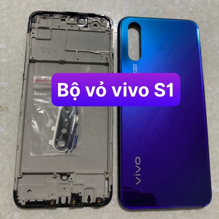 bộ vỏ vivo S1 - bộ gồm lưng vỏ,xương máy,phím nhựa và cụm kính camera