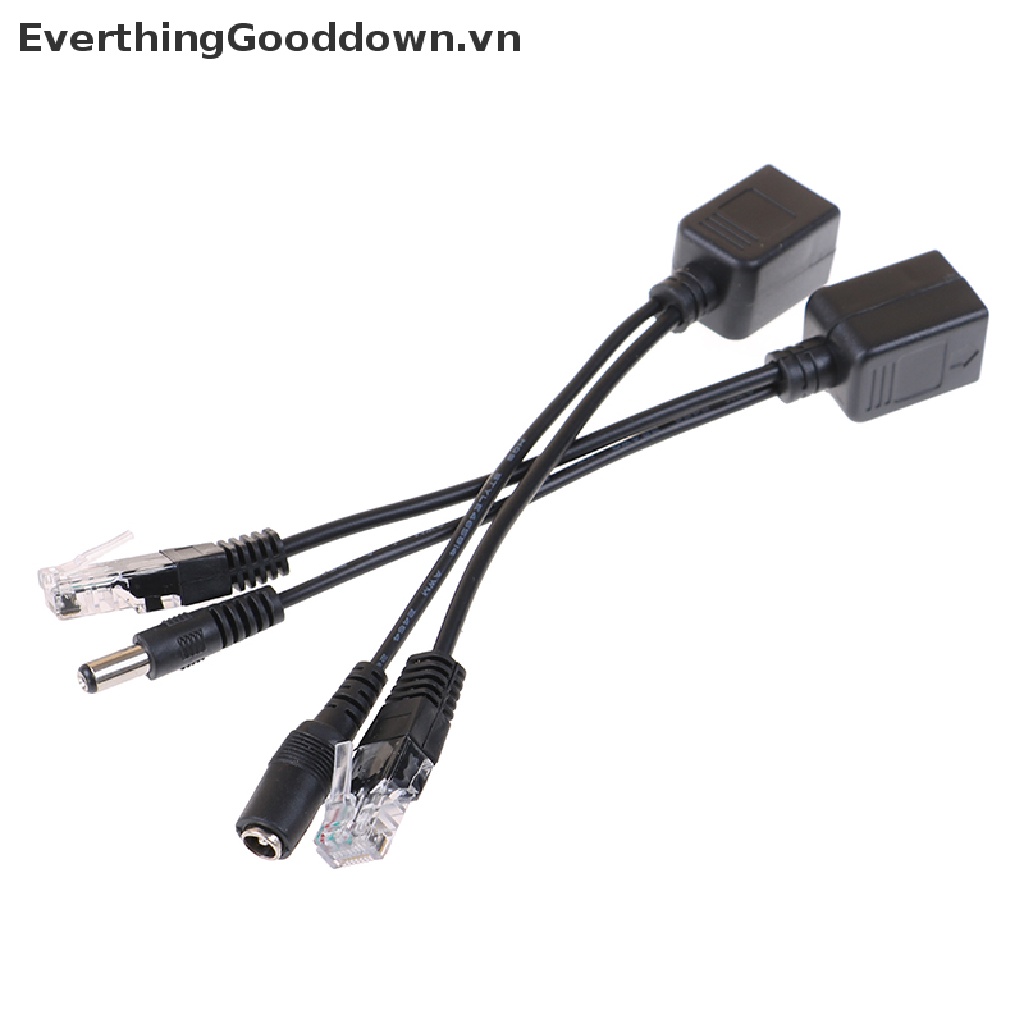 1 Bộ Dây Cáp Chia POE Ethernet Chuyển Đổi POE