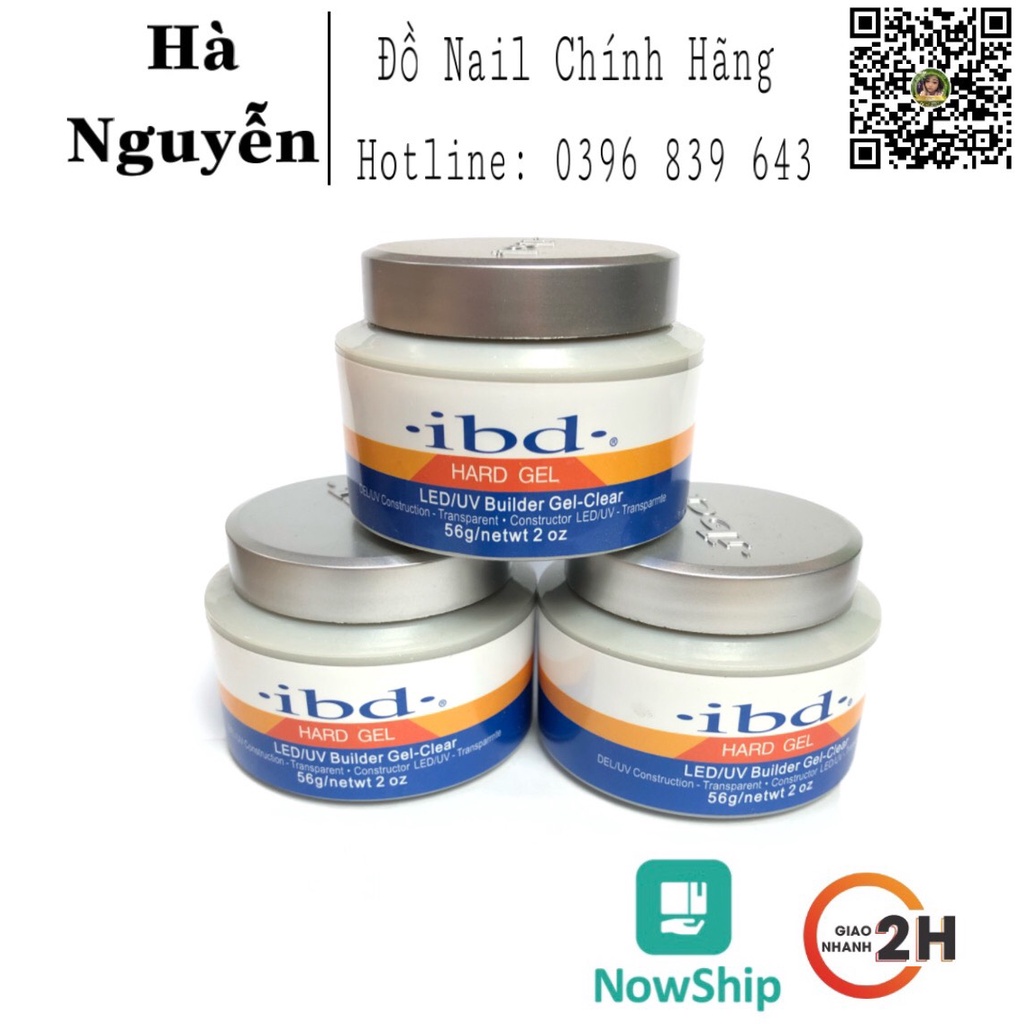 Gel Lạnh IBD - Gel Đắp Móng Không Nóng Không Chảy 56gr [ Chính hãng]