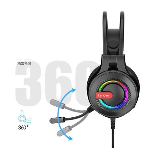 Tai nghe 7.1 gaming LENOVO G80-B thinkplus RGB - Bass cực dày (Đen) - Nhất Tín Computer