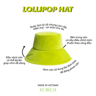 [Hàng có sẵn] Nón Bucket Nhung Vành Rộng (có thể điều chỉnh theo kích thước vòng đầu)