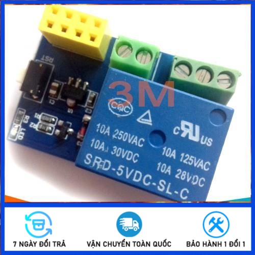 Module Điều Khiển Relay 5-12VDC Bằng Wifi ESP8266 - 01