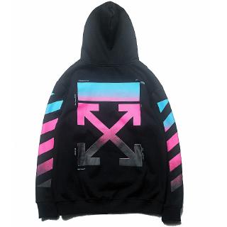 【Tiền mặt khi giao hàng】Có hàng sẵn Off white Long sleeved Hoodie Coat Sweatshirt loose blouse Unisex