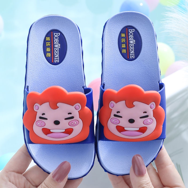 Dép Đi Trong Nhà Đế Mềm Chống Trượt Họa Tiết Hoạt Hình Cho Bé Gái