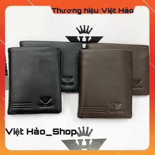 Ví Nam, Bóp Nam Da Bò Nguyên Miếng Được Dập Logo Việt Hào