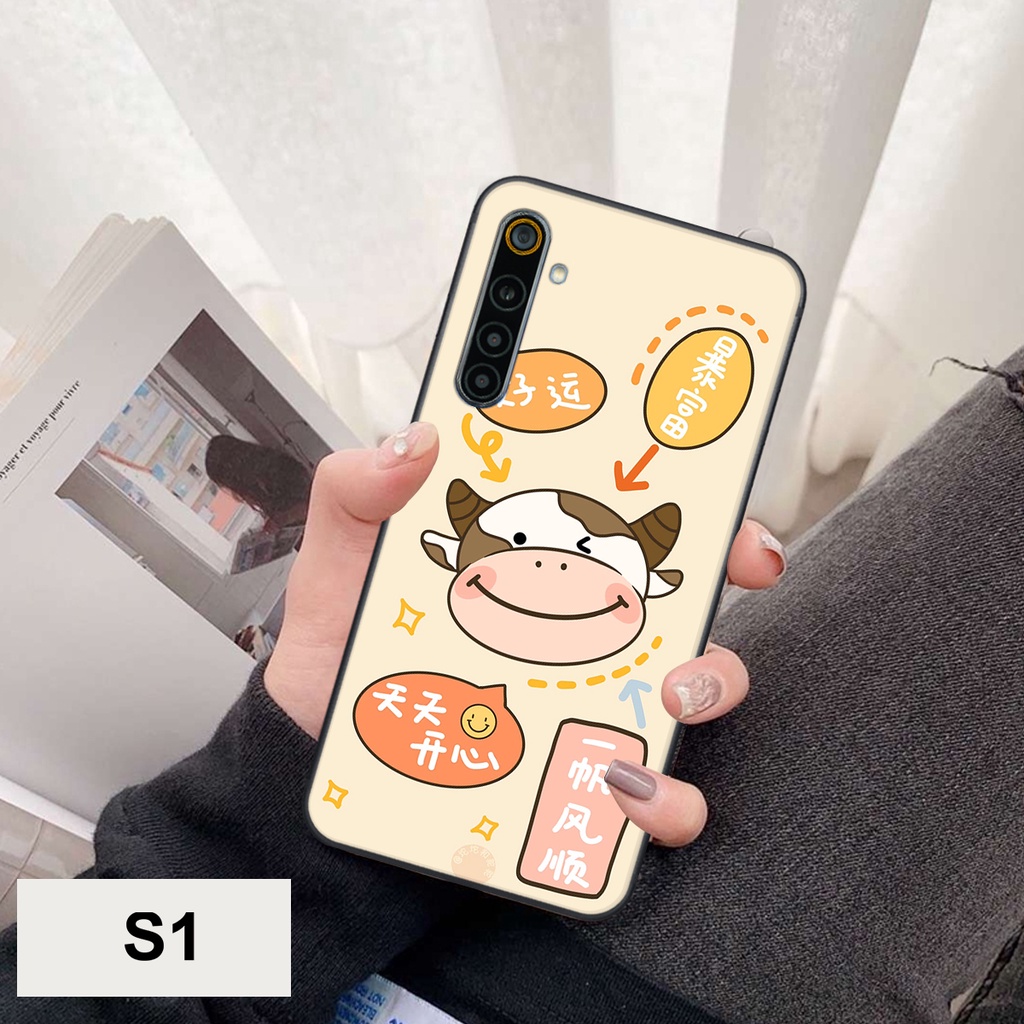 Ốp Lưng Realme C3 - Realme C3i - Realme 6 - Realme 6 Pro In hình Bò sữa cute đáng yêu
