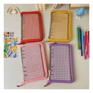 SỔ CÒNG BÌA GLITTER CÓ KHÓA KÉO SIZE A6 | MNB212
