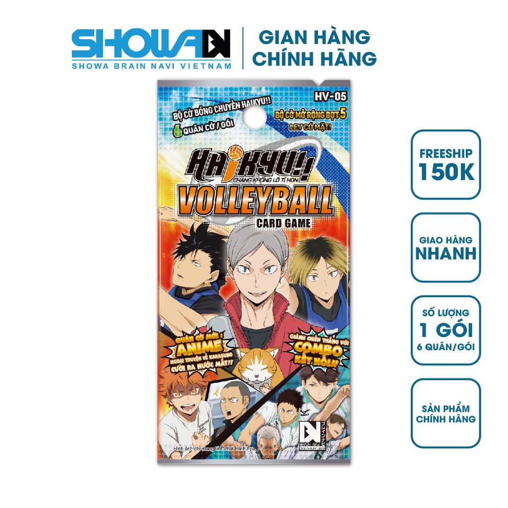 Bộ cờ bóng chuyền Haikyu - HV-05 Gói mở rộng - 1 gói/6 quân cờ