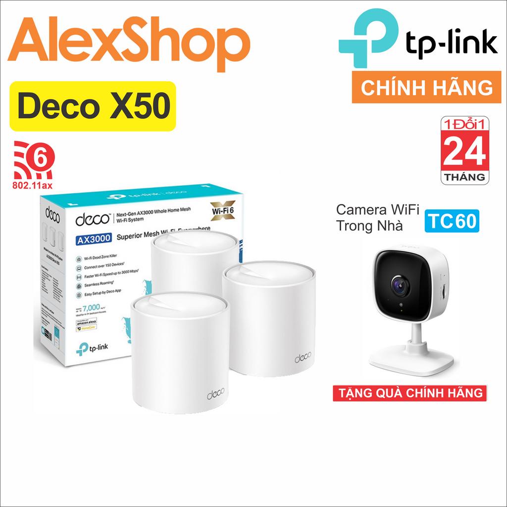 Bộ Phát WiFi 6 TP-Link Deco X50 (3 Packs) Chuẩn AX3000 - Chính Hãng