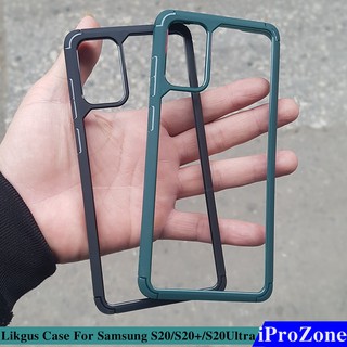 Ốp Viền mầu lưng trong cho Samsung S20 , S20 Plus , S20 Ultra chính hãng Likgus chống sốc , không ố vàng