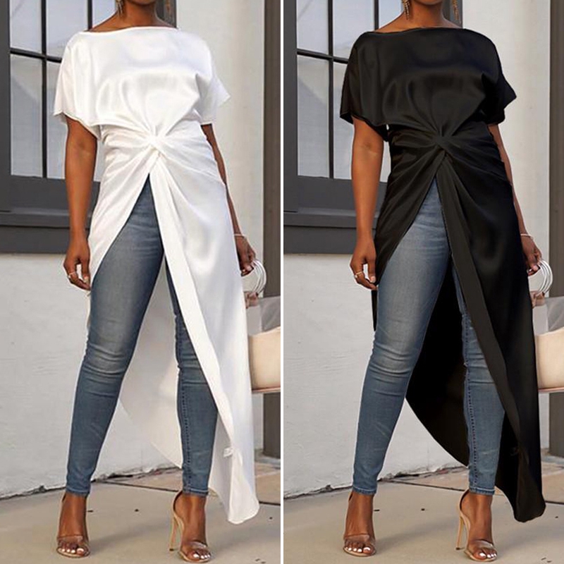 Áo kiểu tay ngắn ZANZEA thiết kế độc đáo có size lớn