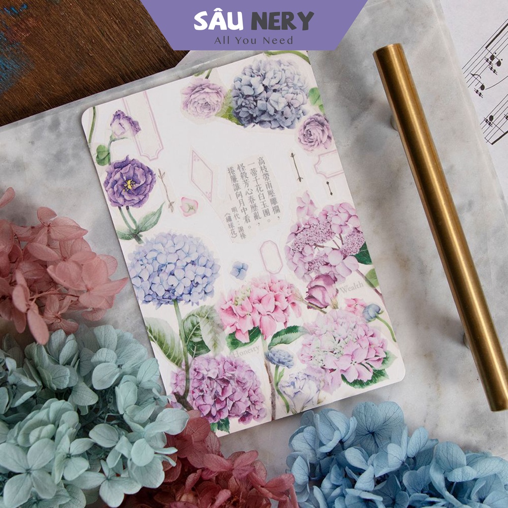 Sâu Nery - Băng dán trang trí hoa cẩm tú cầu by Loi Design (90cm)