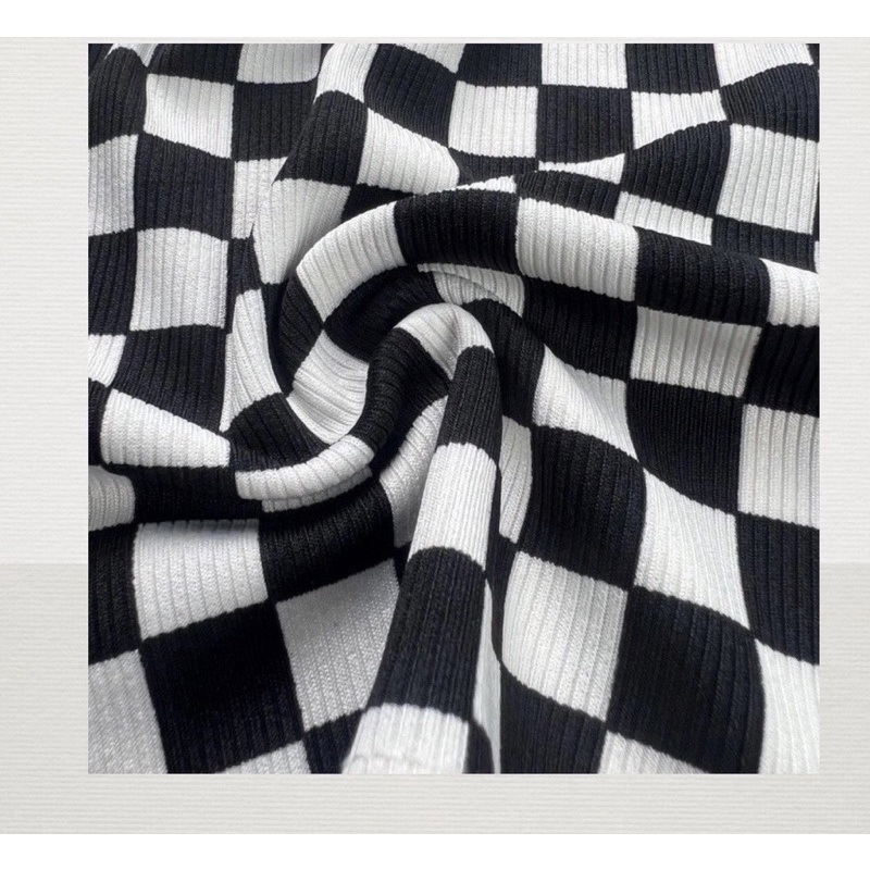 ÁO KIỂU NỮ ÔM BA LỖ CARO XINH CR5