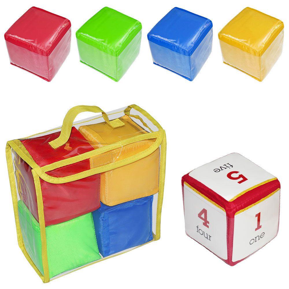 RAINBOW Bộ 4 Khối Xúc Xắc + 4 Viên Xí Ngầu