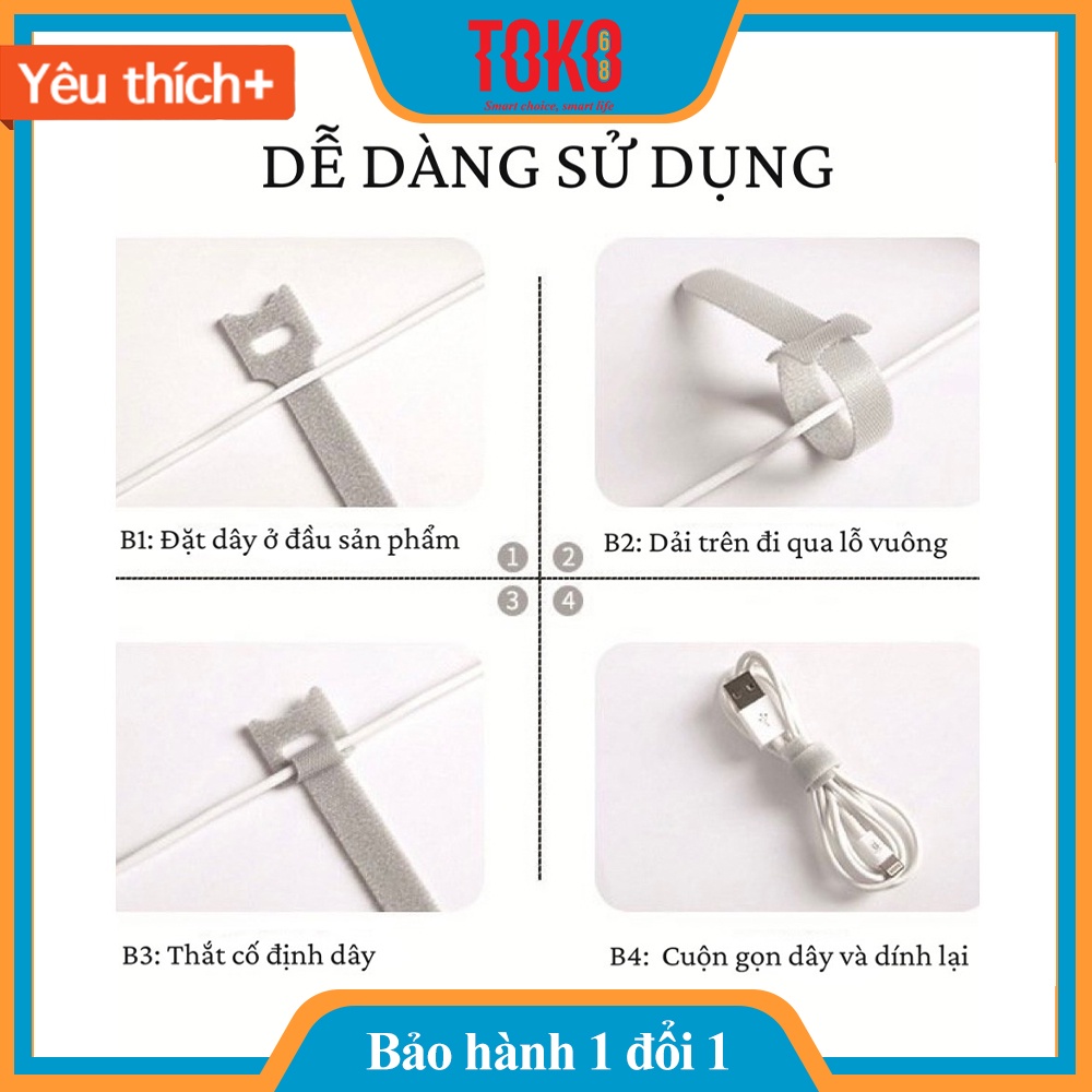 Dây dán cuộn cáp chữ T đa năng siêu tiện dụng - tiện dụng gọn gàng