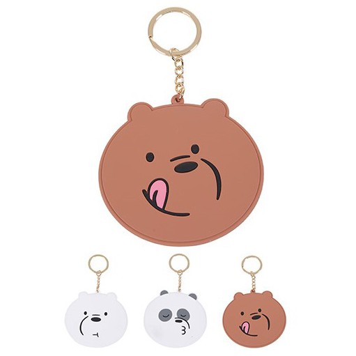 Móc khoá gương anh em nhà gấu Bare Bear Chúng tôi đơn giản là gấu