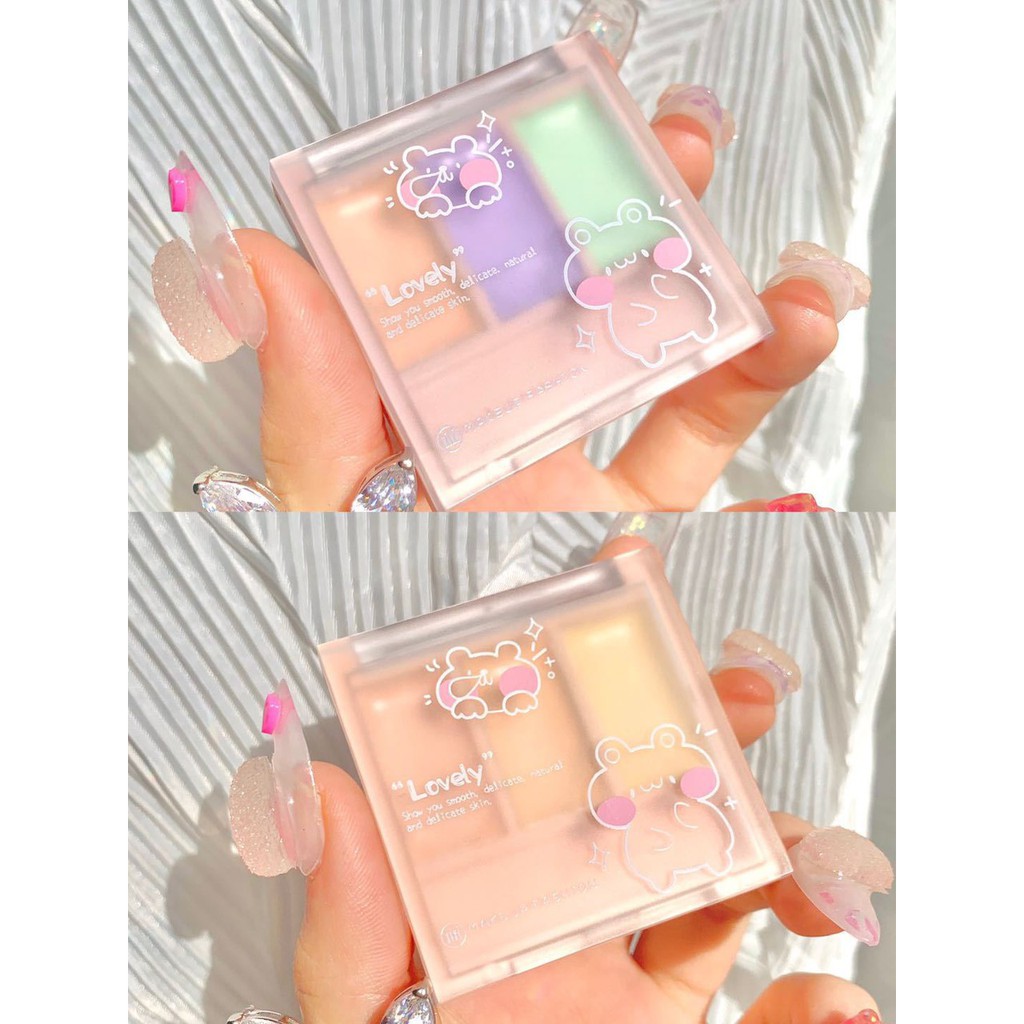 Khay Che Khuyết Điểm 3 Ngăn Xixi Lovely Gấu Bông A3 | BigBuy360 - bigbuy360.vn