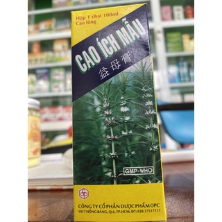 Cao Ích Mẫu opc ( chai 180ml Cao lỏng ) Công ty cổ phần dược opc
