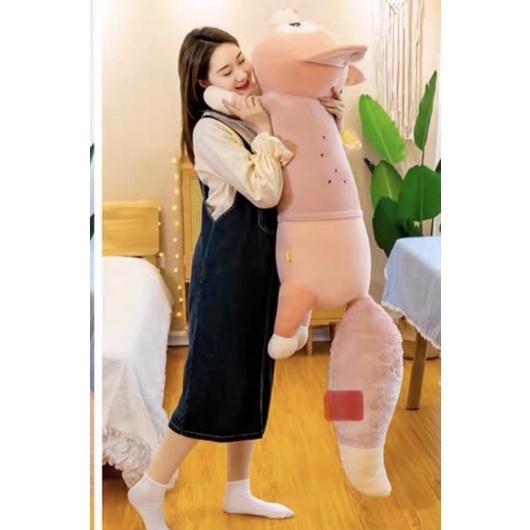 Gấu Bông Hồ Ly Đuôi Chồn, gối ôm cáo Cực trend Thú Nhồi Bông Búp Bê Siêu Dễ Thương