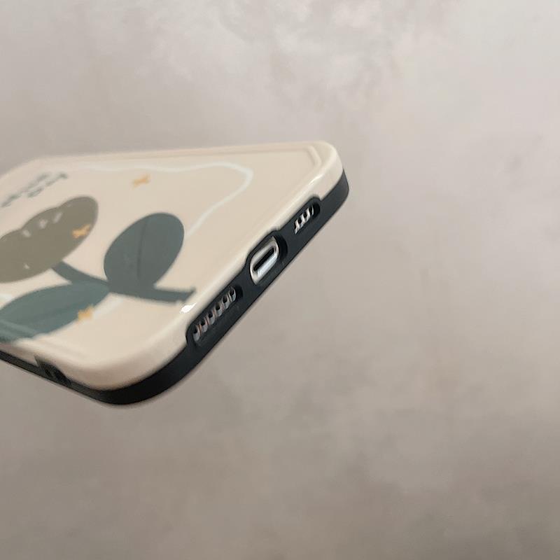 Ốp Lưng Điện Thoại Họa Tiết Hoa Màu Trắng Cho Iphone