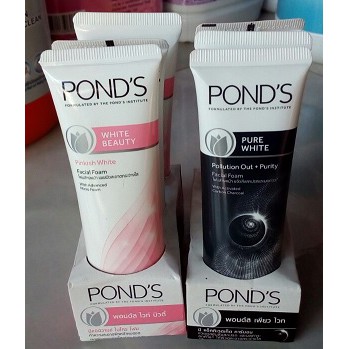 Sữa rửa mặt trắng hồng rạng rỡ Pond's White Beauty 50g Tặng kèm mặt nạ Pond's