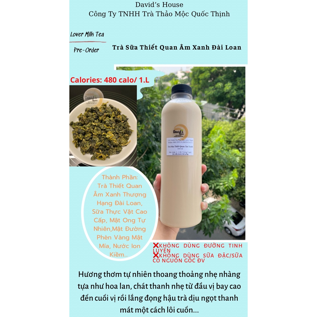 TRÀ SỮA THIẾT QUAN ÂM XANH